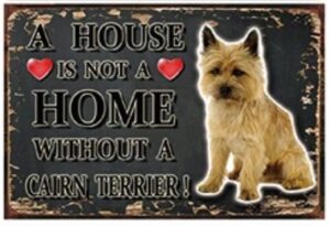 Plaque cairn terrier home